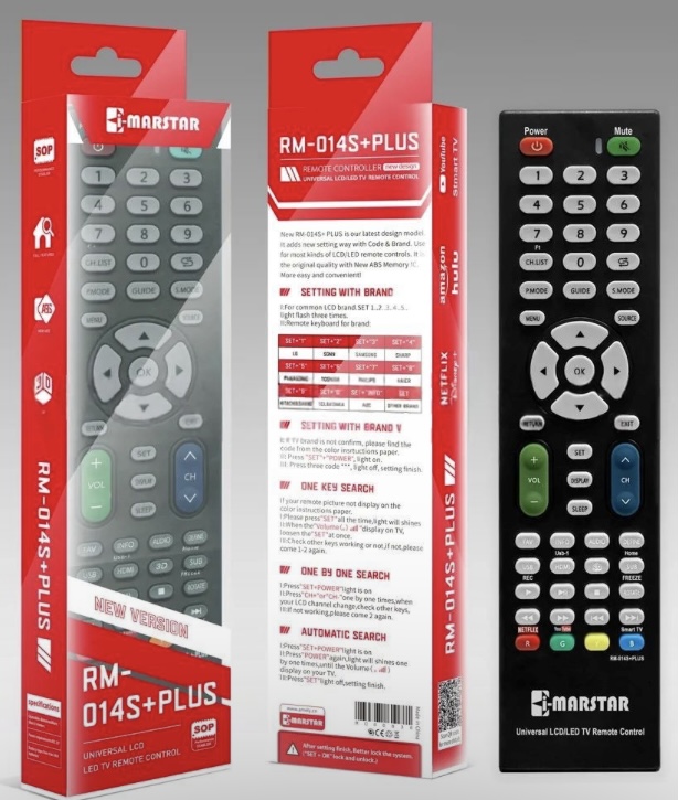 iMARSTAR RM-014S+ Universal Remote Control LCD/LED Smart TV