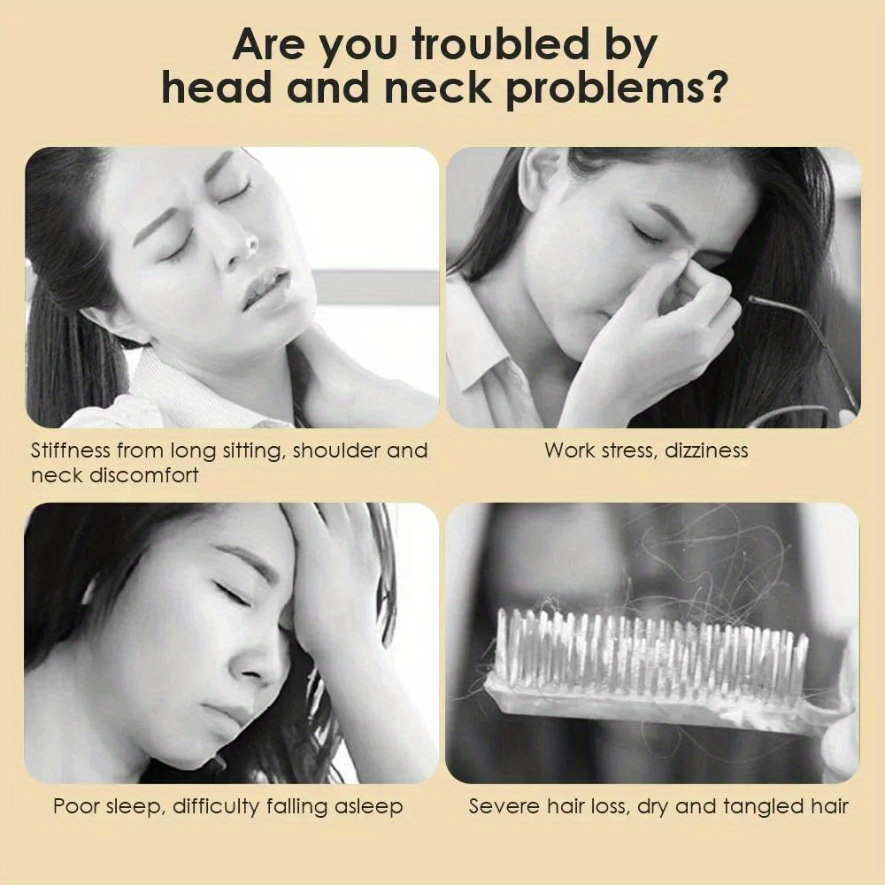 1Pc 6-Claw Scalp Massager Handheld Spa Massage Comb Guasha Scraping Tool Back Scratcher Hair Care Massage Tool For Home Use