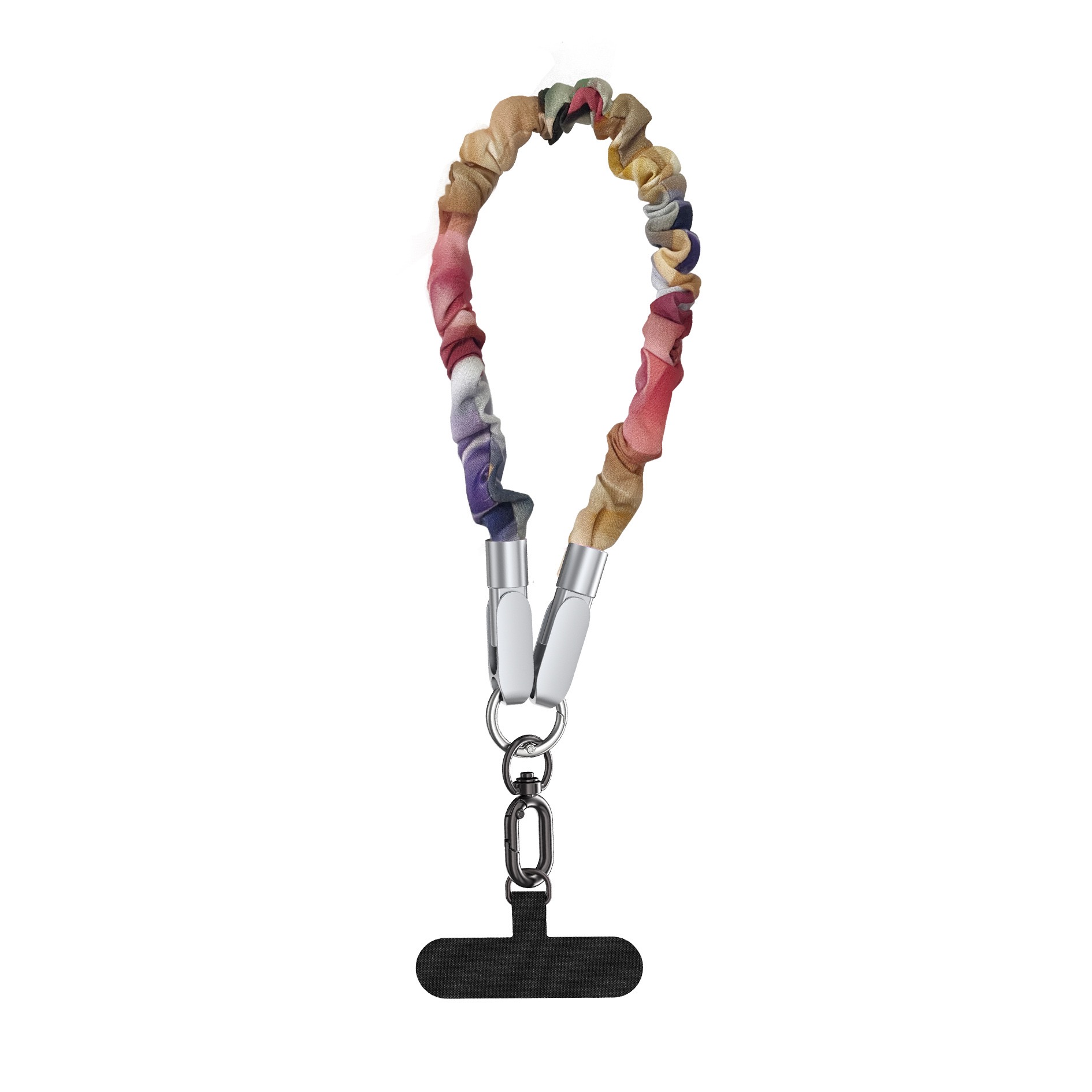 Lanyard USB Cable 2 in 1 PD Fast Charging Type-C Wrist Crossbody Phone Charger Braided Portable Data Line for Outdoor Daily Use