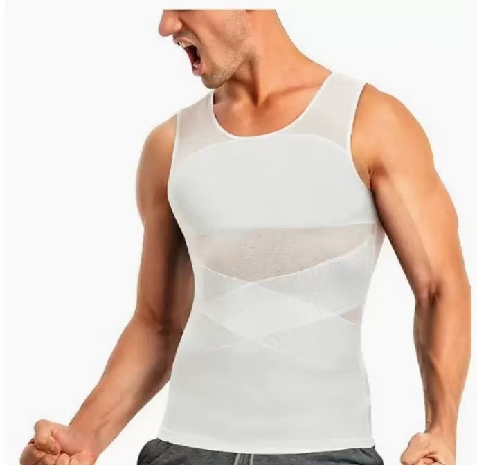 Men's Compression Shirt for Body Shaper Slimming Vest Tight Tummy Underwear Tank Top