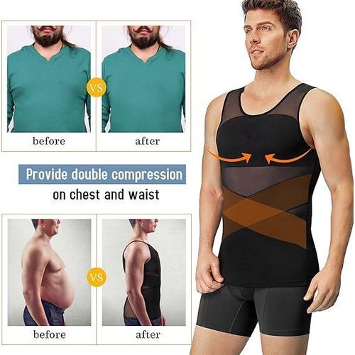 Men's Compression Shirt for Body Shaper Slimming Vest Tight Tummy Underwear Tank Top
