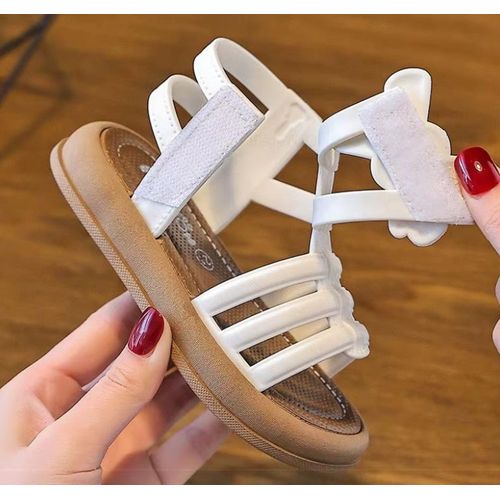 Children Sandals Girls Kids Roman Sandal Summer Soft Flat Heels