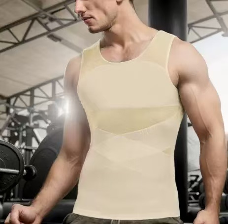Men's Compression Shirt for Body Shaper Slimming Vest Tight Tummy Underwear Tank Top
