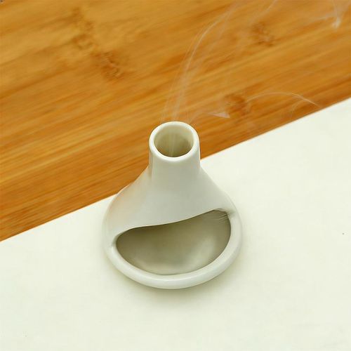Ceramic Mini Chiminea Incense Burner – Zen Home Decor with Ash Catcher
