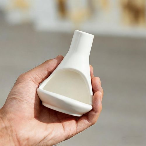Ceramic Mini Chiminea Incense Burner – Zen Home Decor with Ash Catcher
