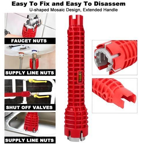 8 In 1 Multifunctional Kitchen Faucet Water Sink Wrench Pipe Wrenches