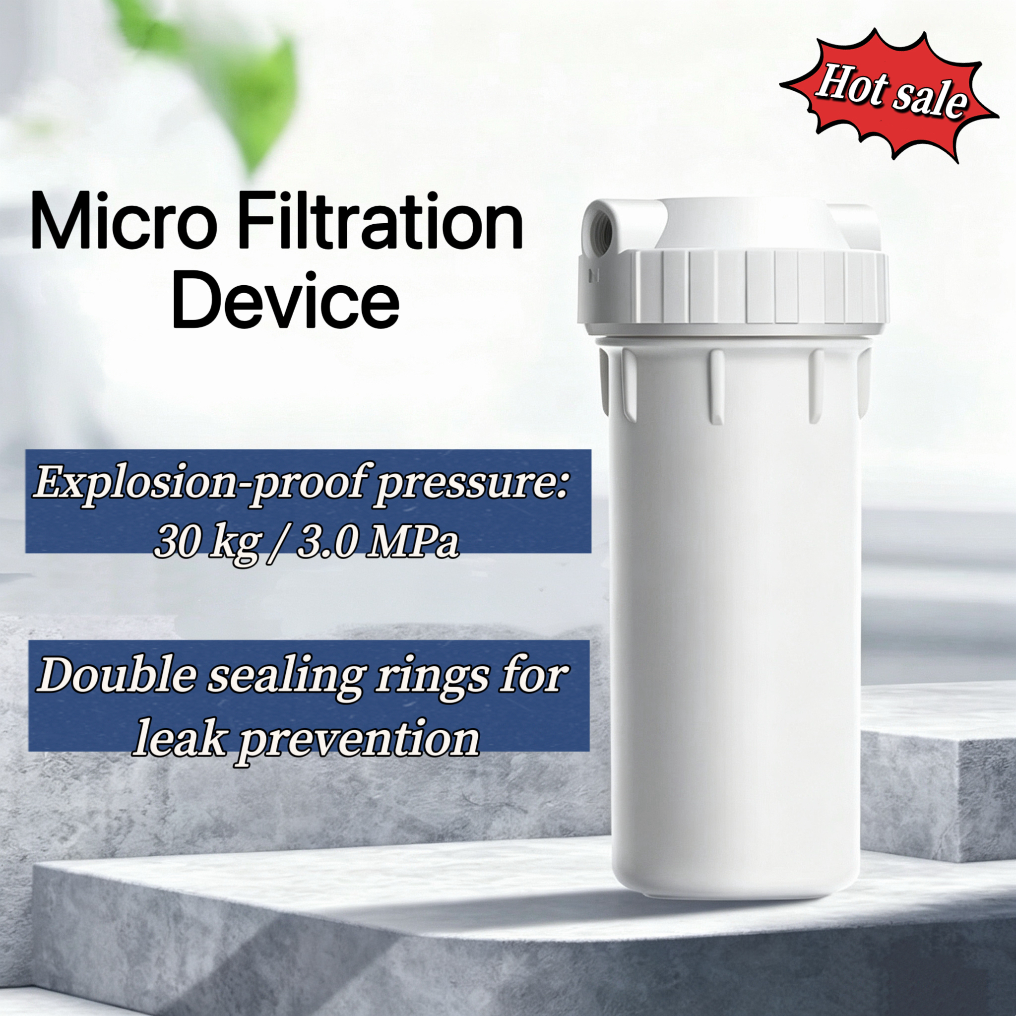 Micro Filtration Device，Compact Filtration System， Compact design, powerful filtration performance，Small size, big effect – efficient impurity removal
