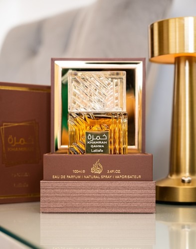 Lattafa Khamrah Qahwa Perfume 100ml (3.4 oz) EDP - Original Lattafa Khamrah Qahwa Unisex - Long Lasting Spiced Coffee & Gourmand Arabian Scent MOKS