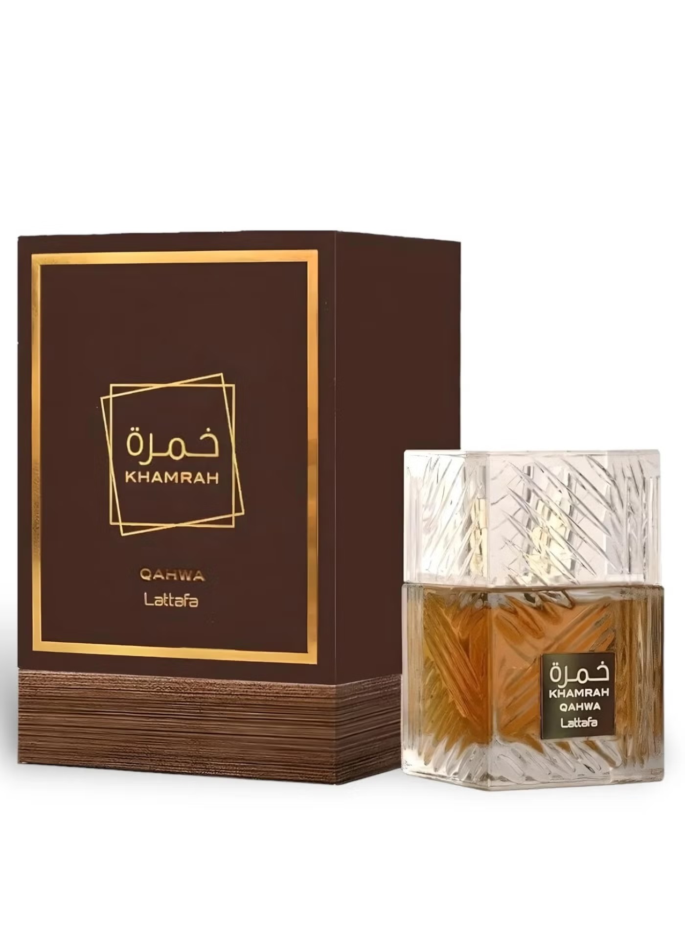 Lattafa Khamrah Qahwa Perfume 100ml (3.4 oz) EDP - Original Lattafa Khamrah Qahwa Unisex - Long Lasting Spiced Coffee & Gourmand Arabian Scent MOKS