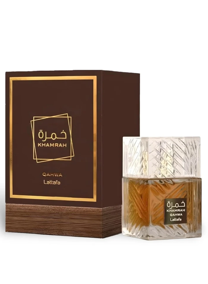 Lattafa Khamrah Qahwa Perfume 100ml (3.4 oz) EDP - Original Lattafa Khamrah Qahwa Unisex - Long Lasting Spiced Coffee & Gourmand Arabian Scent MOKS
