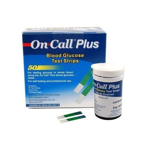 Oncall Plus Blood Glucose Test Strips 50 Pieces per Pack On Call