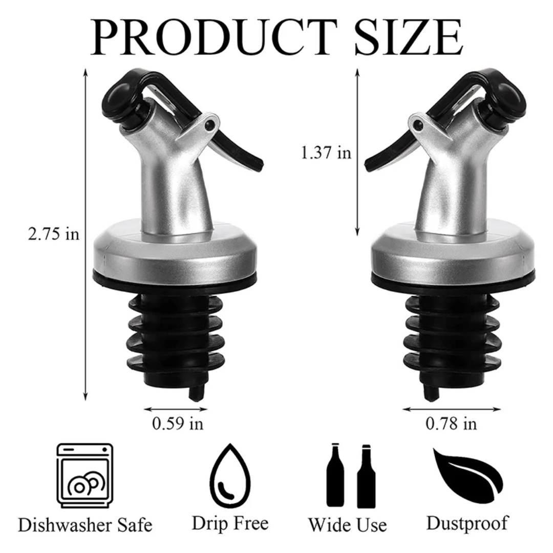 500ml Glass Olive Oil Vinegar Dispenser Gravy Boat Kitchen Oil Bottle Stainless Steel Leak-Proof Soy Sauce Vinegar Storage, Oil Bottle, Oil Dispenser, Oil Dispenser for Kitchen