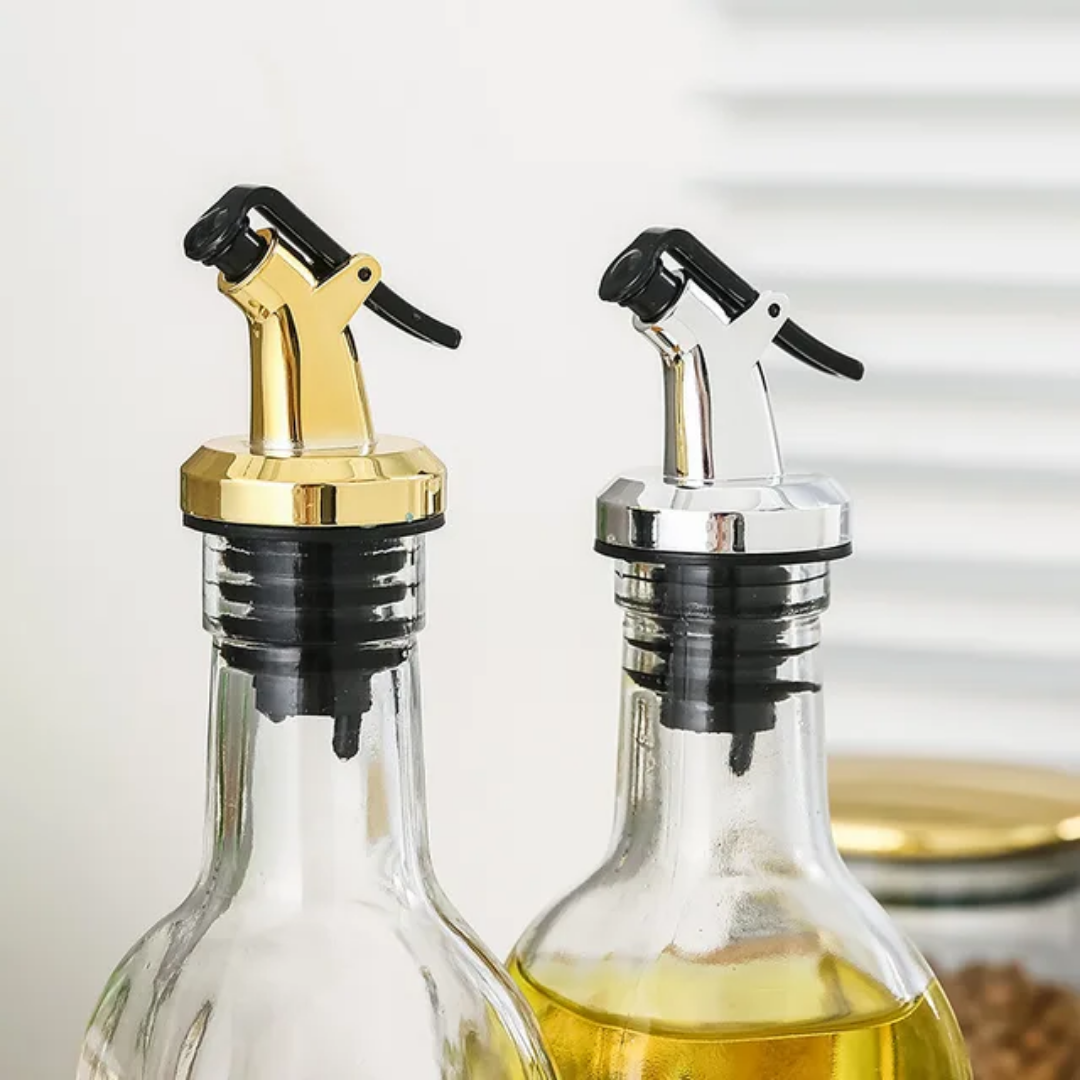 500ml Glass Olive Oil Vinegar Dispenser Gravy Boat Kitchen Oil Bottle Stainless Steel Leak-Proof Soy Sauce Vinegar Storage, Oil Bottle, Oil Dispenser, Oil Dispenser for Kitchen