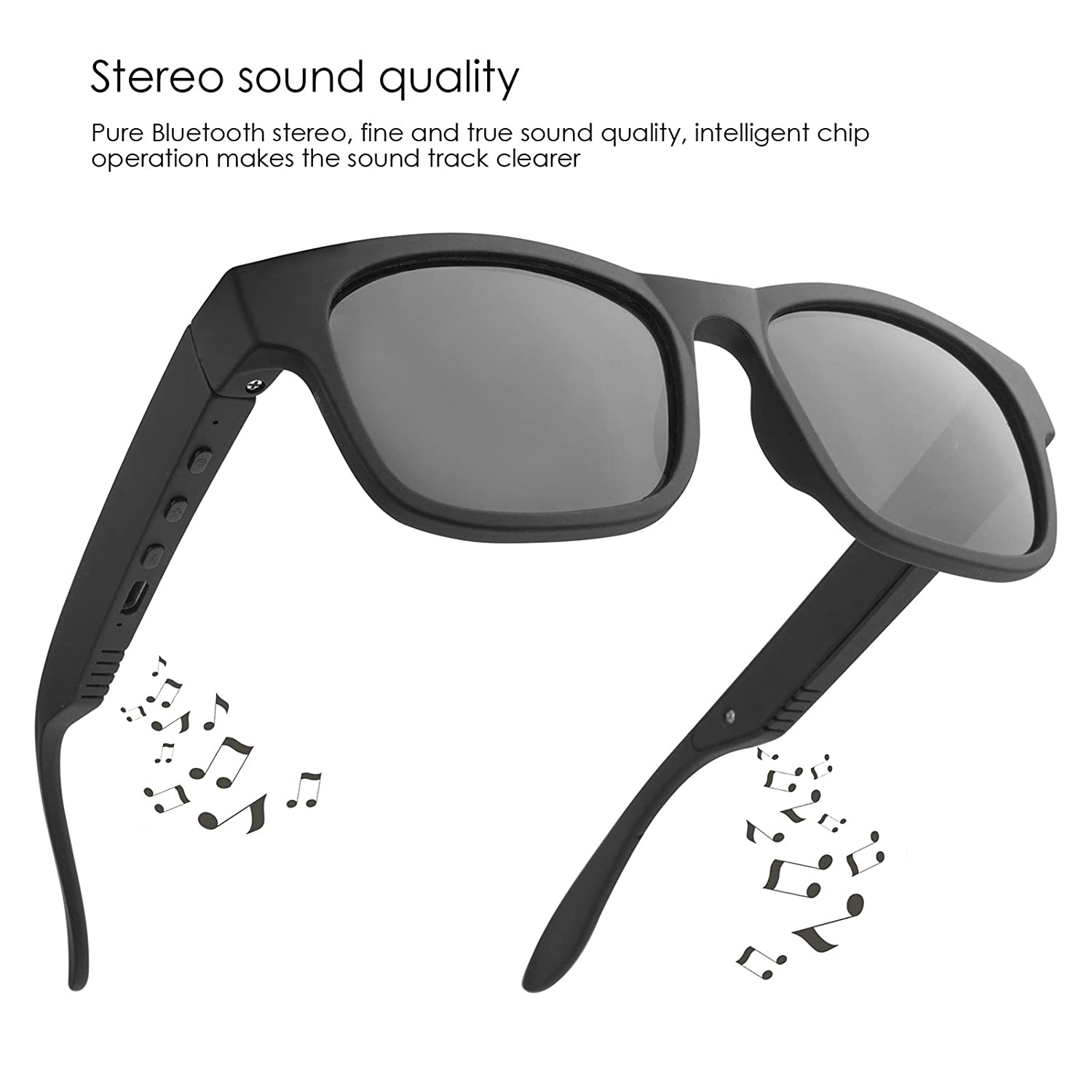 Smart Bluetooth Sunglasses Wireless Audio Glasses UV400 Handsfree Calls Music Sports Driving