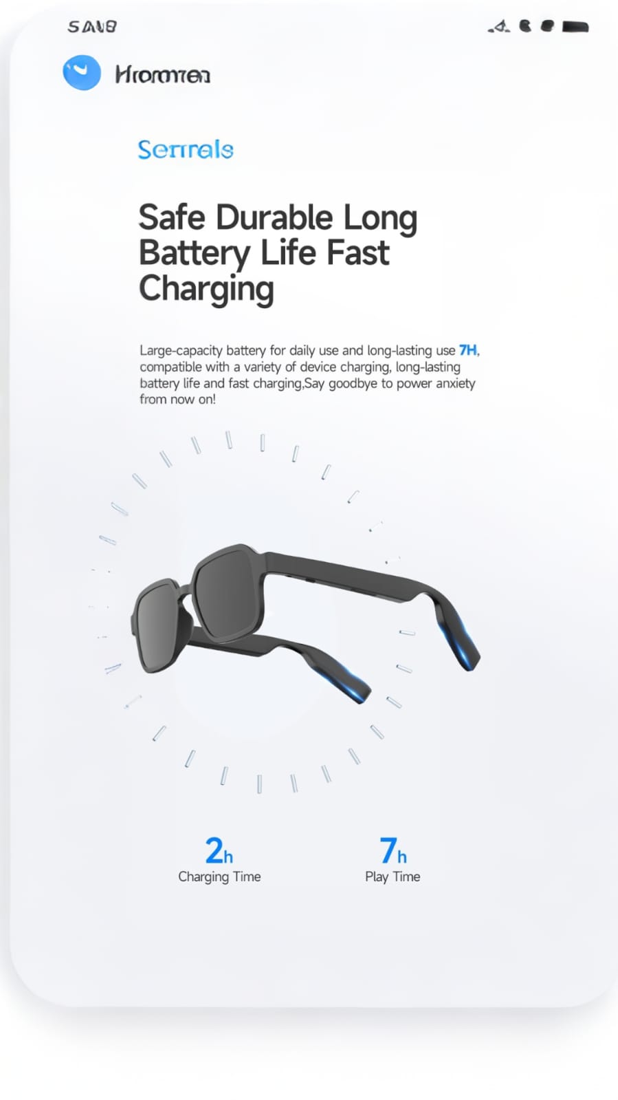 Smart Bluetooth Audio Sunglasses – Wireless Music & Calls