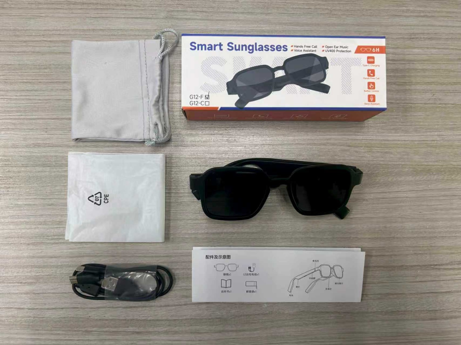 Smart Bluetooth Audio Sunglasses – Music, Calls & UV Protection