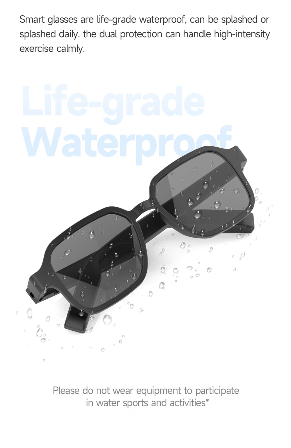 Smart Audio Bluetooth Sunglasses (Wireless + UV Protection)