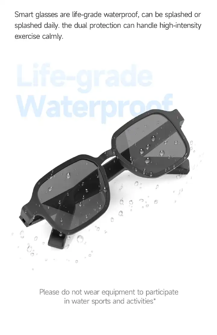 Smart Audio Bluetooth Sunglasses (Wireless + UV Protection)