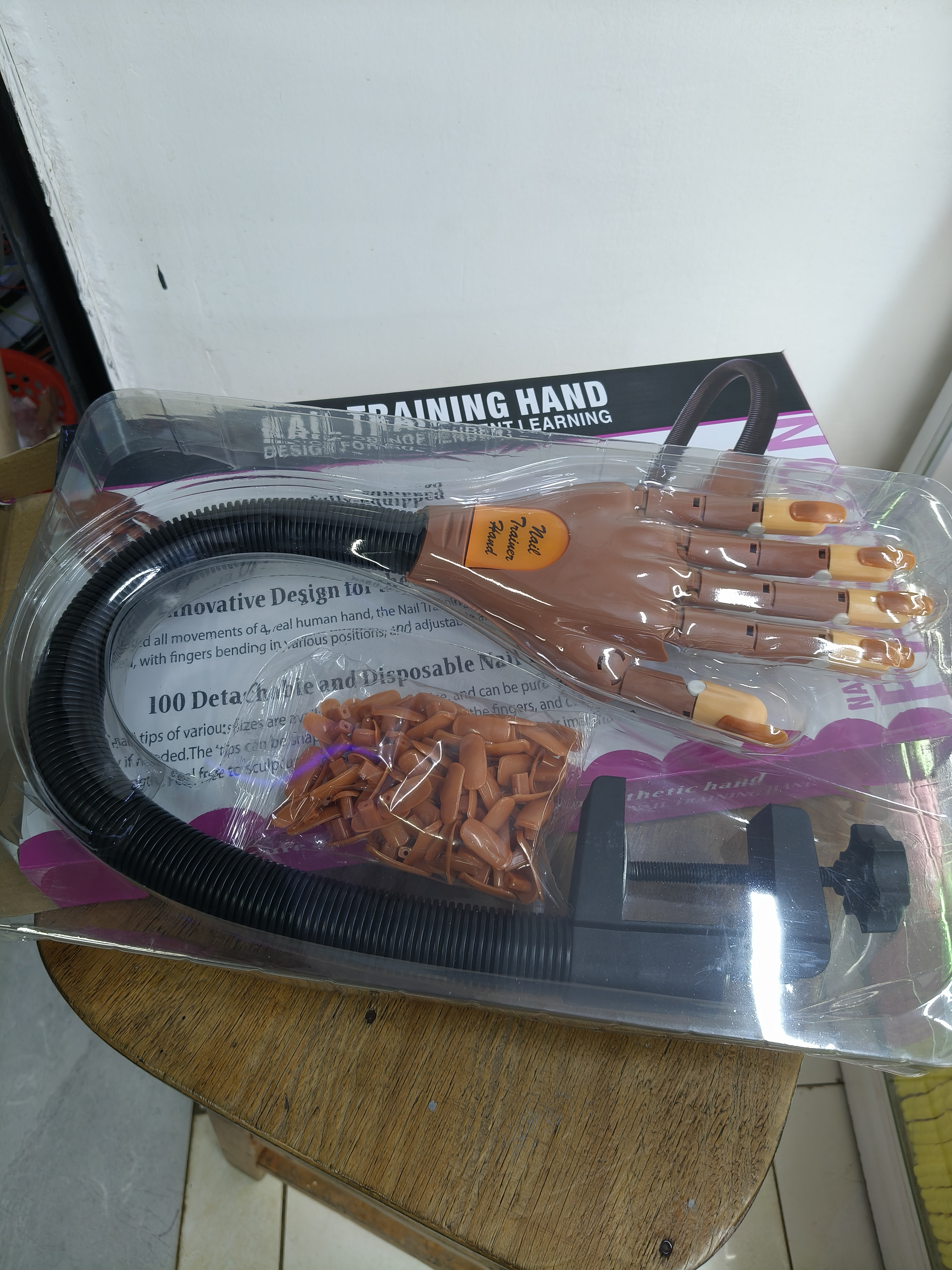 Practice Hand for Acrylic Nails Flexible Nail Practice Hands Training Movable Nail Maniquin Hand , Nail training hand Dummy Mannequin pedicure manicure tools accessories gel set