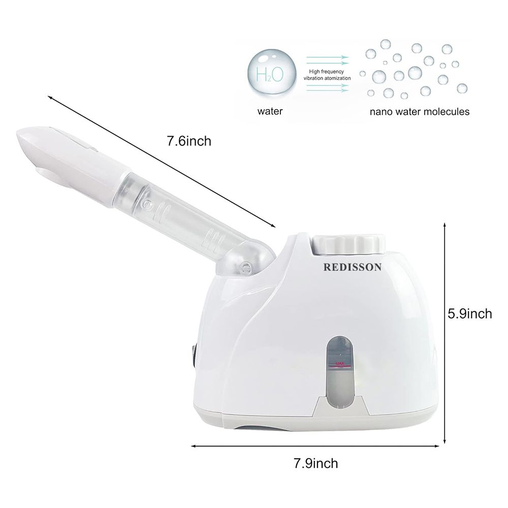 Facial Steamer Hot Mist Sprayer, 360° Rotatable Nozzle Face Humidifier For Dry Skin Pores Deep Cleansing & Moisturizing Home Beauty Care