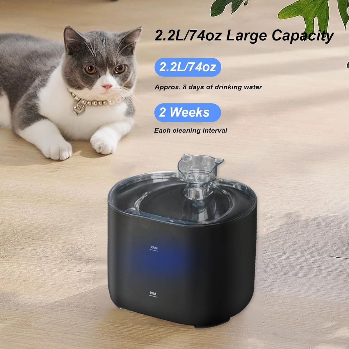 Cat Automatic Water Dispenser Circulating Intelligent Pet Feeder Silent Water Dispenser Flowing Dog Water Bowl