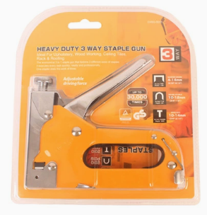 3-in-1 Heavy Duty Staple Gun Kit, Manual Upholstery Stapler For Wood, Fabric, Home Repairs, DIY & African Local Projects