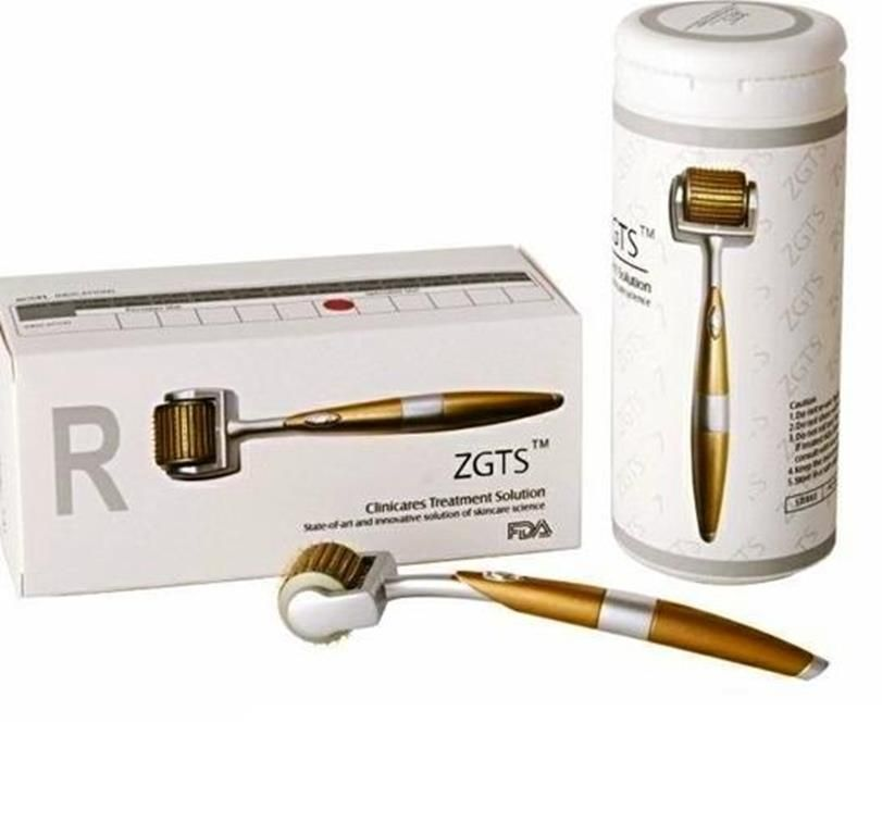 ZGTS 192 Titanium Micro Needle Derma Roller, Facial Skin Rejuvenation Beauty Tool with Storage Case, Home Use Skincare Absorption Booster