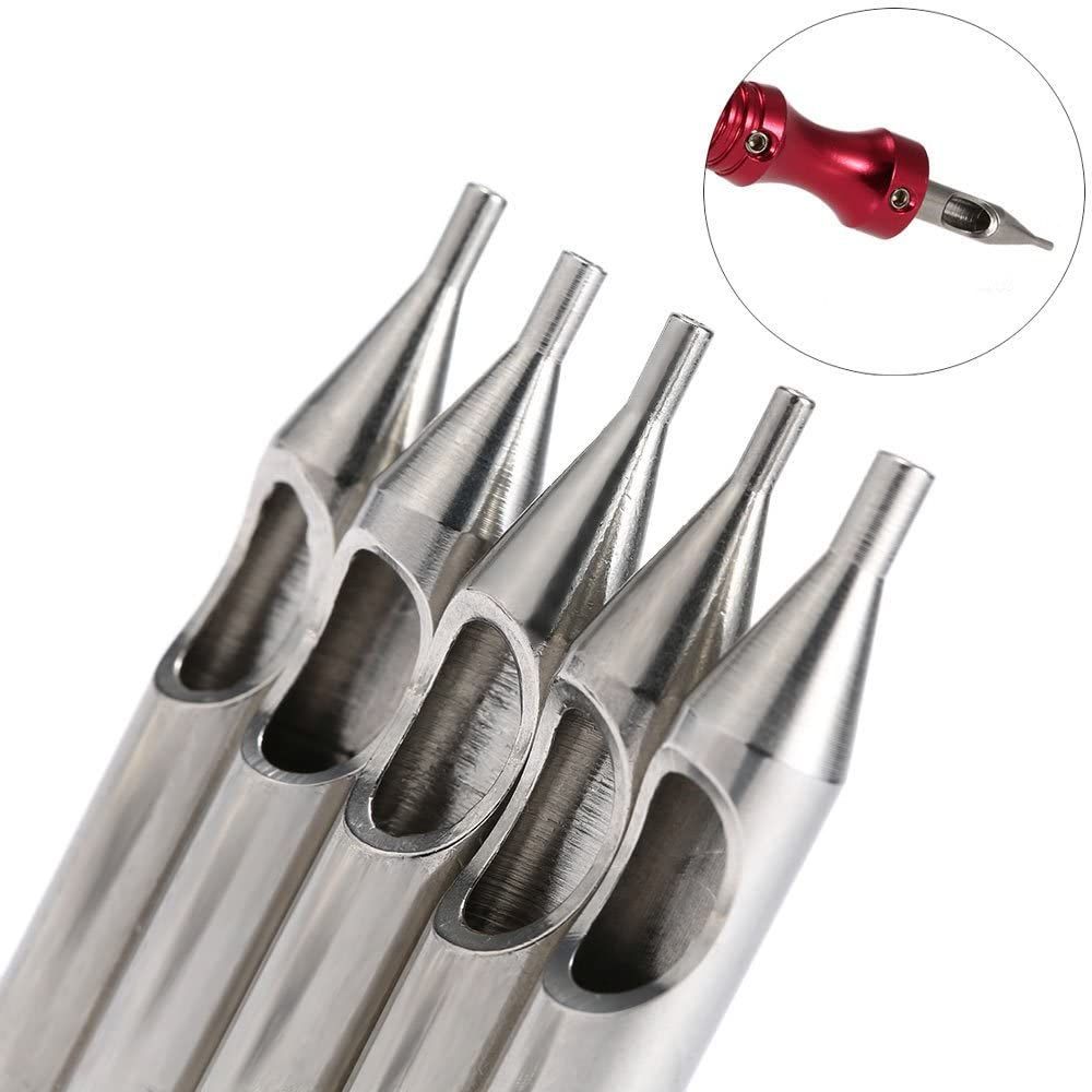 22Pcs Tattoo Needle Tube Set, Stainless Steel Mixed RL M1 DT Tattoo Needle Tips Kit With Storage Box For Tattoo Machine Pen Artist Supplies