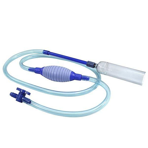 Hand Squeeze Air Bag Aquarium Water Changer, Manual Siphon Fish Tank Water Pump Cleaning Tool with Thickened Soft Rubber Air Bladder