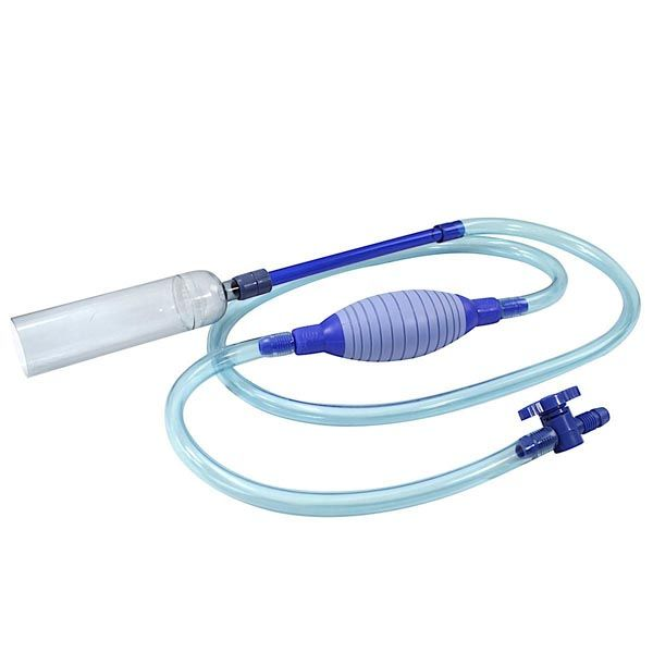 Hand Squeeze Air Bag Aquarium Water Changer, Manual Siphon Fish Tank Water Pump Cleaning Tool with Thickened Soft Rubber Air Bladder