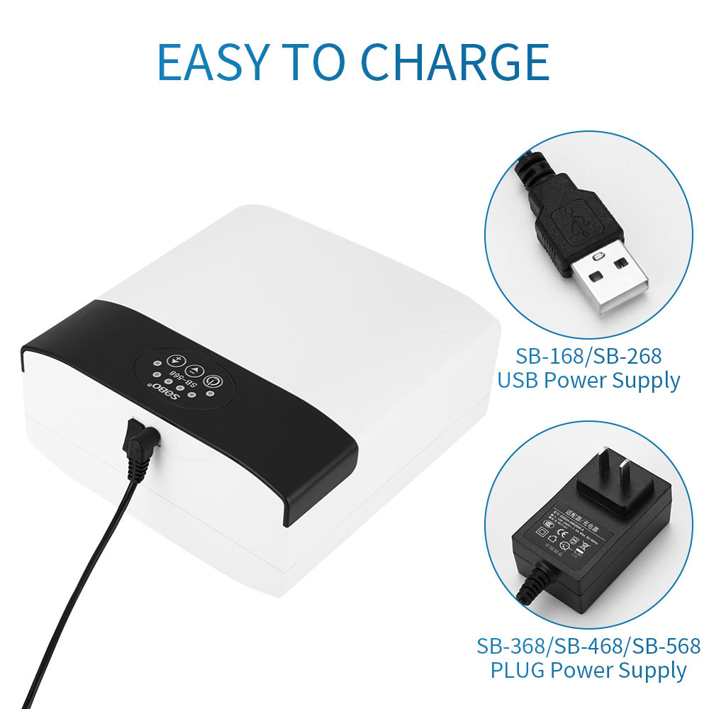 Portable Rechargeable Aquarium Air Pump, USB Battery Powered Quiet Oxygen Aerator with Air Stone, Check Valve & Air Tube For Fish Tank Outdoor Fishing