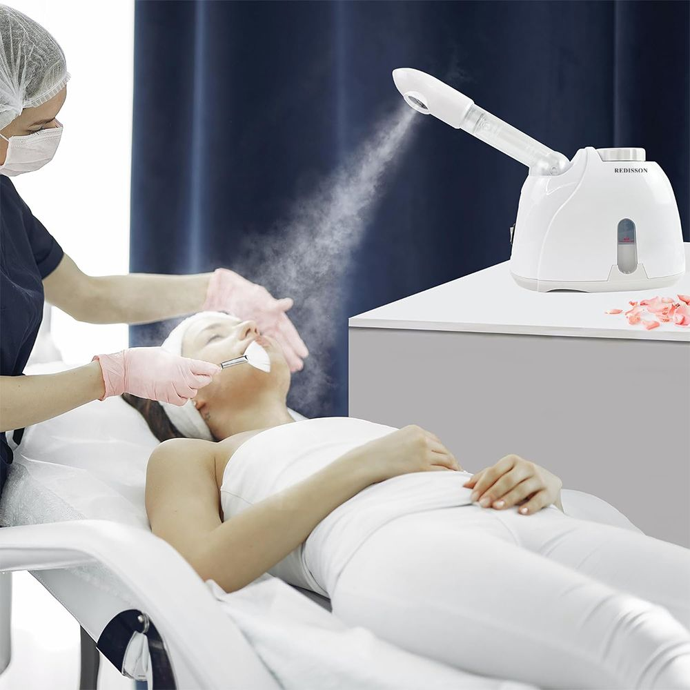 Facial Steamer Hot Mist Sprayer, 360° Rotatable Nozzle Face Humidifier For Dry Skin Pores Deep Cleansing & Moisturizing Home Beauty Care