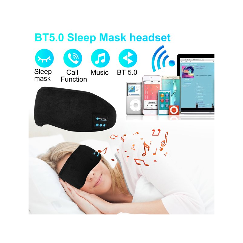 Bluetooth Music Eye Mask 5.0 Sleep Smart Wireless Full Shading