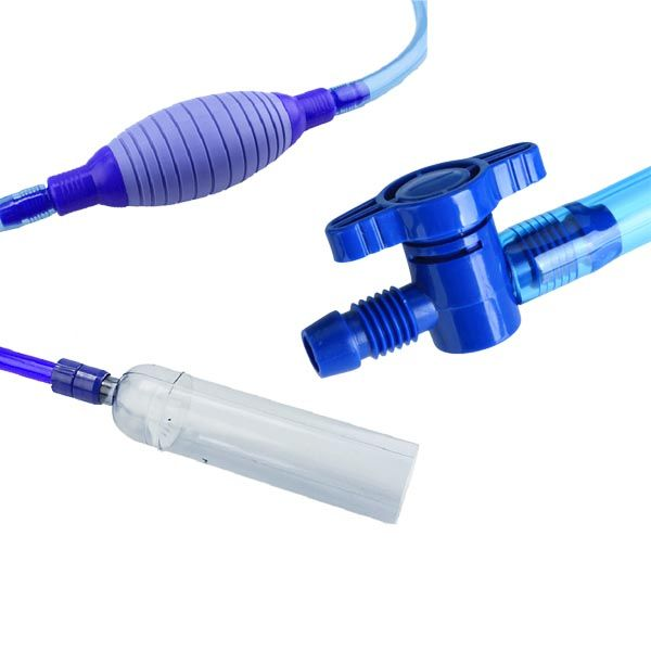 Hand Squeeze Air Bag Aquarium Water Changer, Manual Siphon Fish Tank Water Pump Cleaning Tool with Thickened Soft Rubber Air Bladder