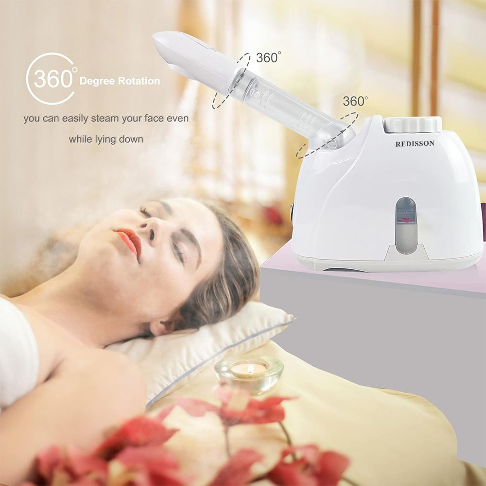Facial Steamer Hot Mist Sprayer, 360° Rotatable Nozzle Face Humidifier For Dry Skin Pores Deep Cleansing & Moisturizing Home Beauty Care