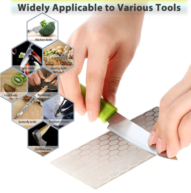 Manual Knife Sharpening Plates Set of 3 - 400,600,1000 Grit