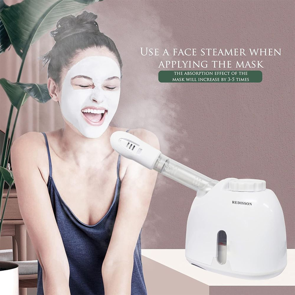 Facial Steamer Hot Mist Sprayer, 360° Rotatable Nozzle Face Humidifier For Dry Skin Pores Deep Cleansing & Moisturizing Home Beauty Care