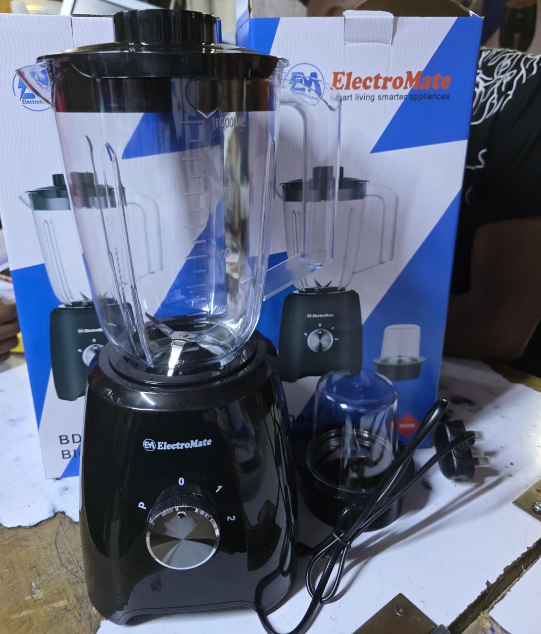 ElectroMate 2 in1 Stainless Steel Blender