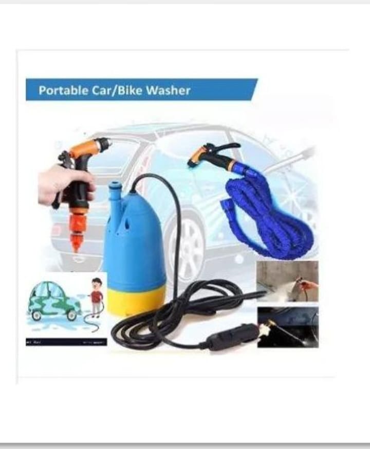 Portable Car Wash Machine – High Pressure Cleaner for Home & Travel, High-pressure water spray for powerful cleaning, Portable and lightweight for easy carrying, Ideal for cars, motorcycles, bicycles.