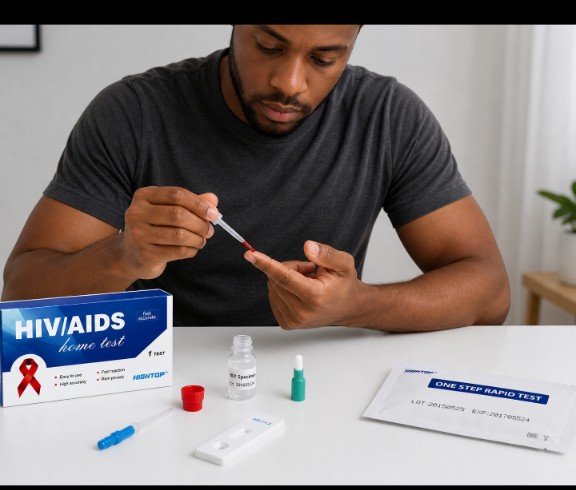 HIV/AIDS Home Test Kit – One Step Rapid HIV 1 & 2 Self Test.