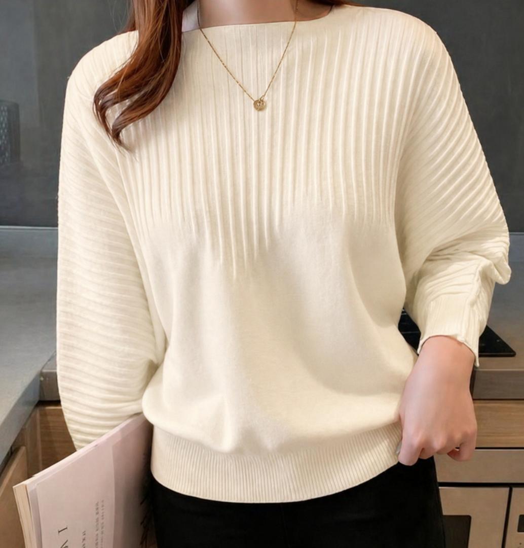 Trendy Ladies Fashion and elegant sweater with relaxed fit long sleeves and soft fabric designed for comfort and style perfect for casual outings work settings and effortless fashion looks
