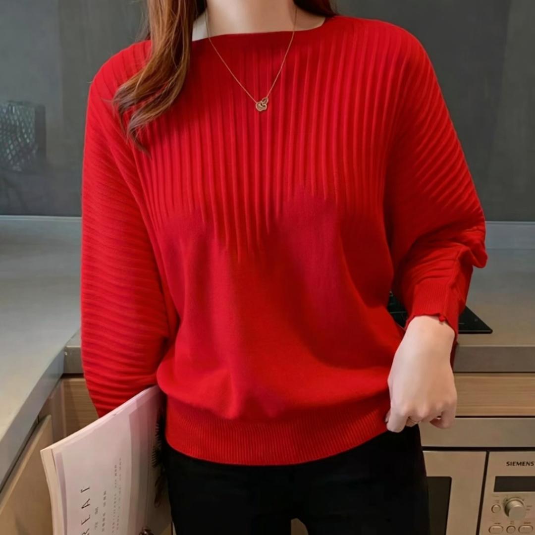 Trendy Ladies Fashion and elegant sweater with relaxed fit long sleeves and soft fabric designed for comfort and style perfect for casual outings work settings and effortless fashion looks