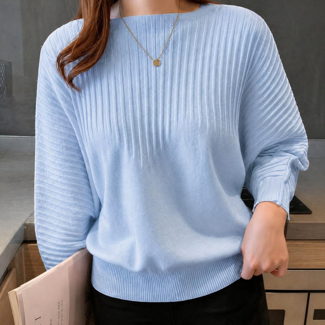 Trendy Ladies Fashion and elegant sweater with relaxed fit long sleeves and soft fabric designed for comfort and style perfect for casual outings work settings and effortless fashion looks