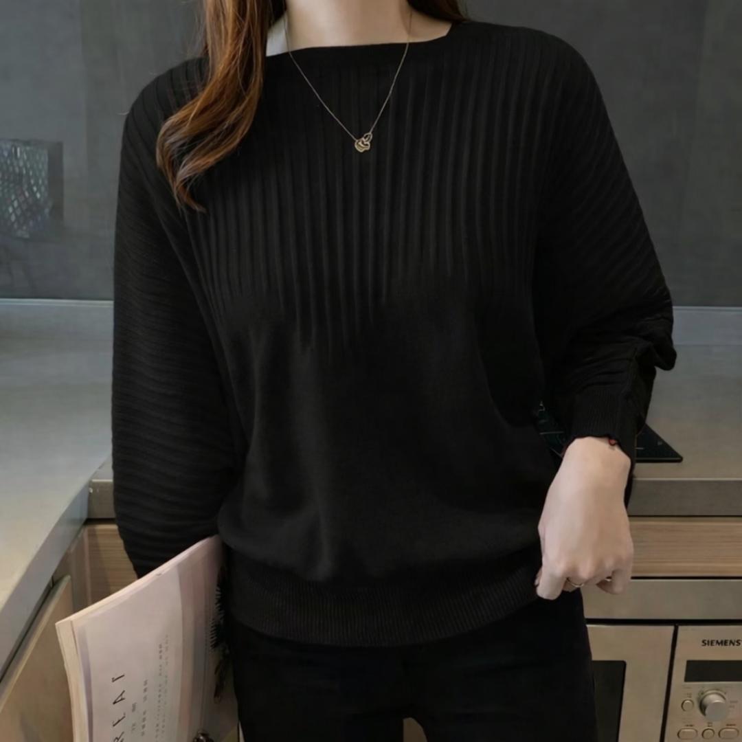 Trendy Ladies Fashion and elegant sweater with relaxed fit long sleeves and soft fabric designed for comfort and style perfect for casual outings work settings and effortless fashion looks
