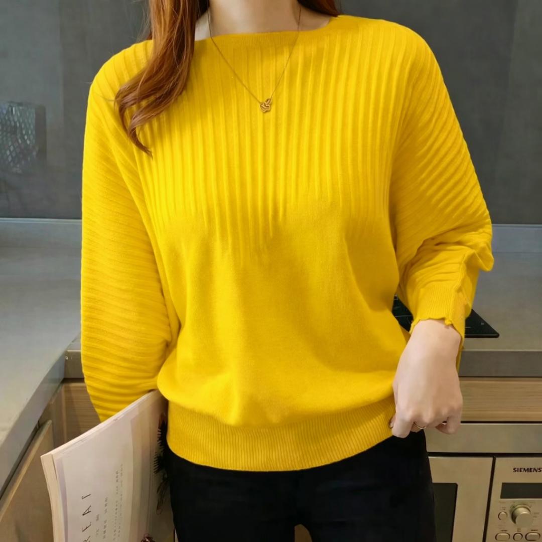 Trendy Ladies Fashion and elegant sweater with relaxed fit long sleeves and soft fabric designed for comfort and style perfect for casual outings work settings and effortless fashion looks