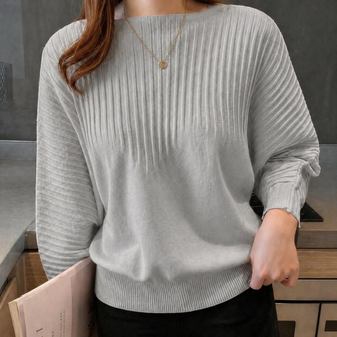 Trendy Ladies Fashion and elegant sweater with relaxed fit long sleeves and soft fabric designed for comfort and style perfect for casual outings work settings and effortless fashion looks