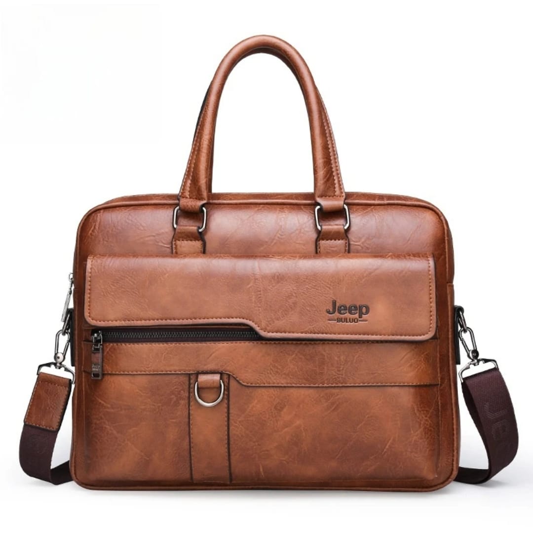 Jeep Boluo Leather Laptop Bag ✨💼
Upgrade your style and professionalism with this premium-quality laptop bag designed for everyday business and travel use!
☑️ Premium leather finish – stylish & durab