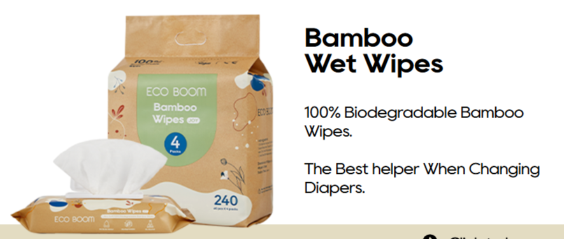Eco Boom Bamboo Wipes