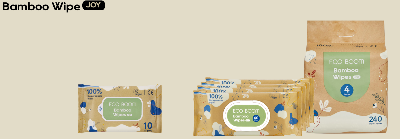 Eco Boom Bamboo Wipes