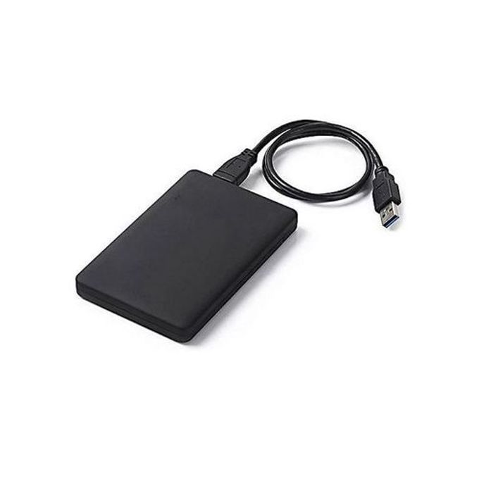 High-Speed SATA to USB 2.0 External Hard Drive Enclosure – Tool-Free, Portable Storage Case for SSD and HDD.